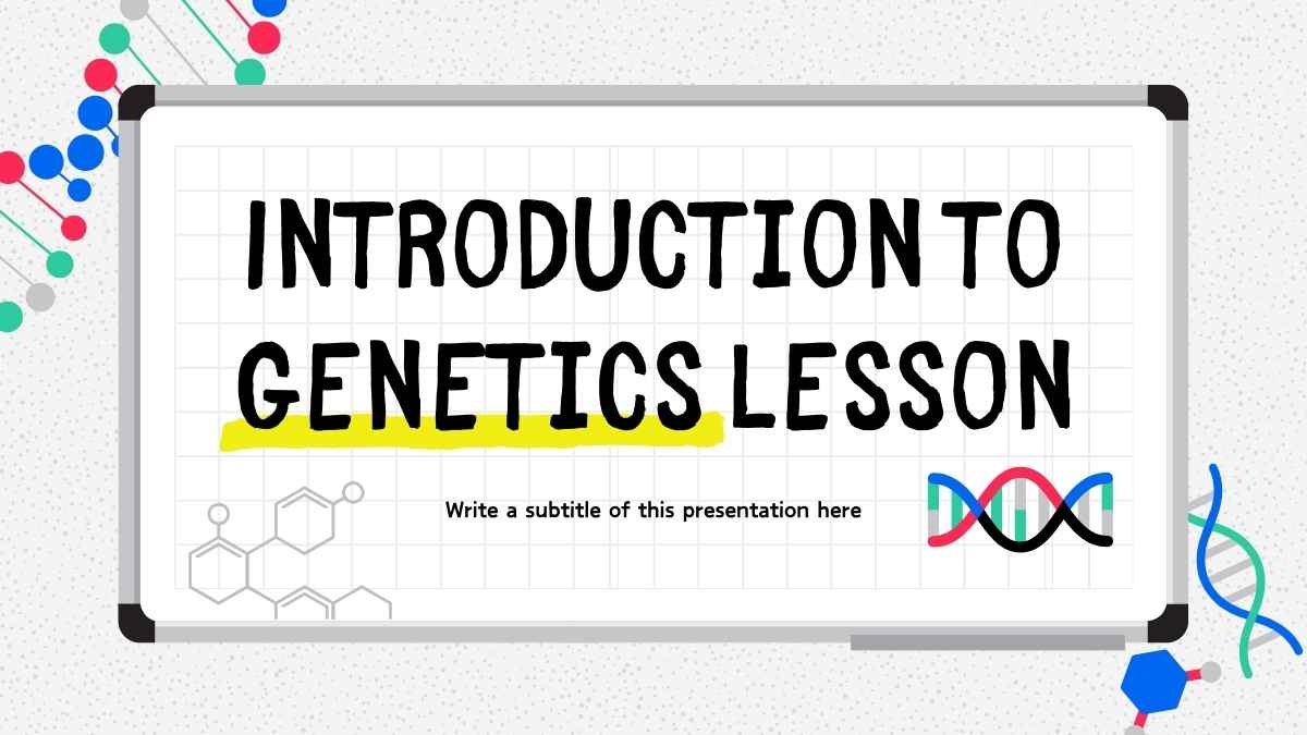 Modern Illustrated Introduction to Genetics Lesson Slides - slide 1