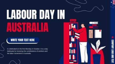 Hari Buruh Australia Modern dengan Ilustrasi