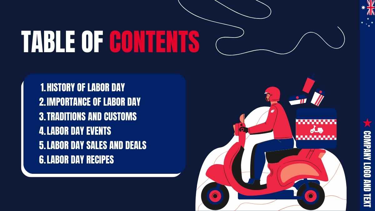 Modern Illustrated Labour Day in Australia - slide 2