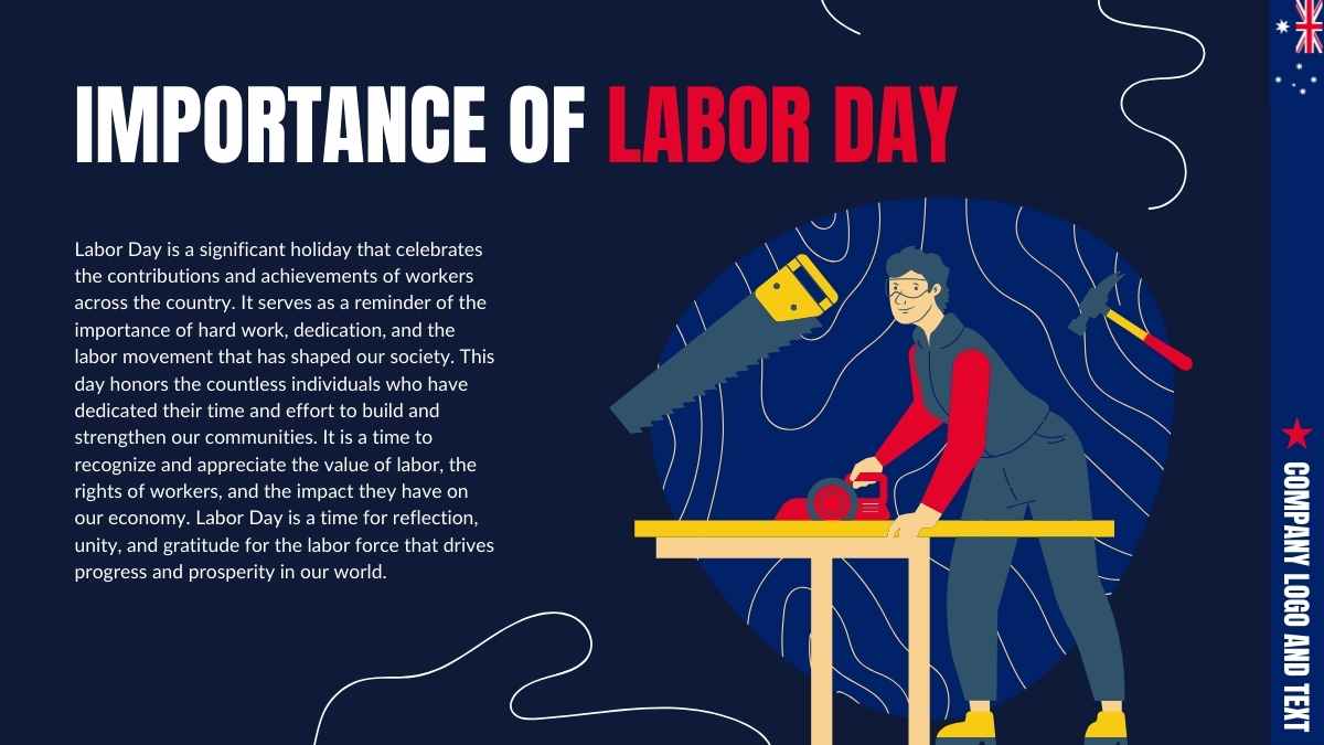 Modern Illustrated Labour Day in Australia - slide 7