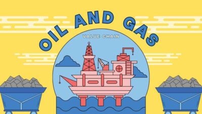 Oil And Gas Value Chain Yellow Slides