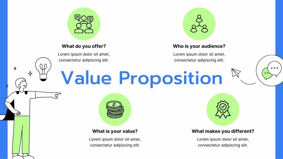 Modern Illustrated Value Proposition Canvas Infographics - slide 10