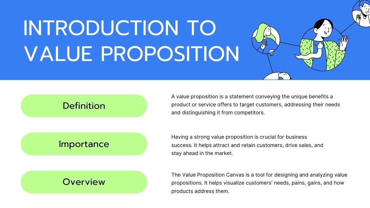 Modern Illustrated Value Proposition Canvas Infographics - slide 4