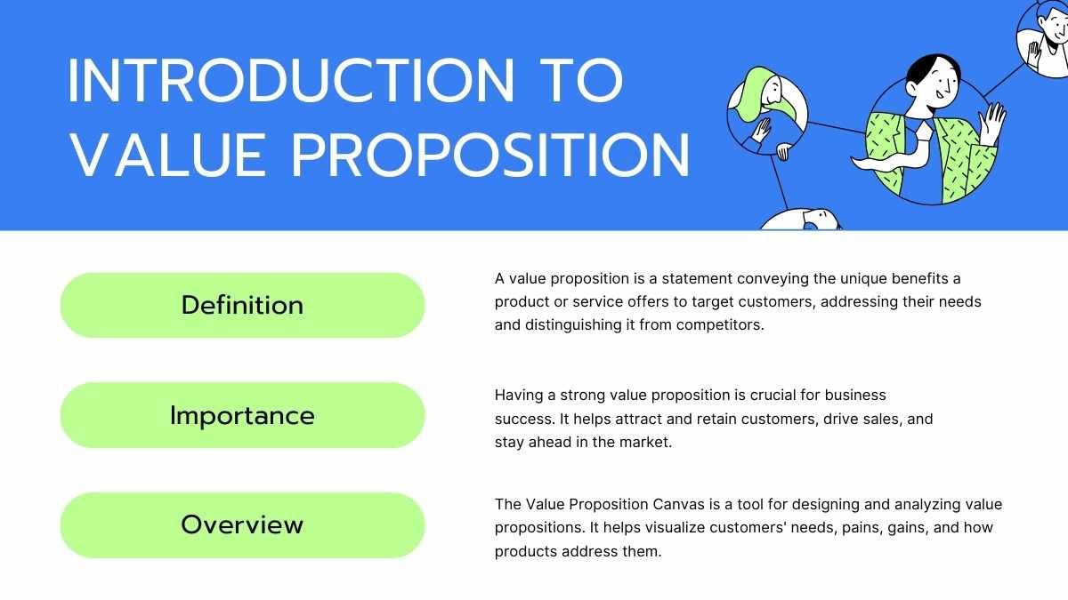 Modern Illustrated Value Proposition Canvas Infographics - diapositiva 5