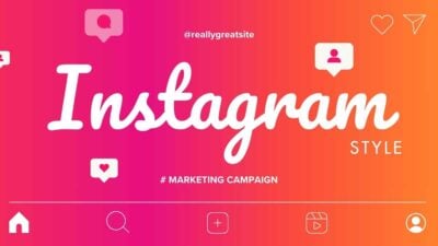 Slides Carnival Google Slides and PowerPoint Template Modern Instagram Style Marketing Campaign 2