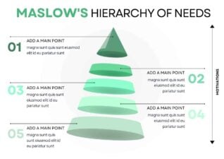 Maslow's Hierarchy of Needs White Infographic