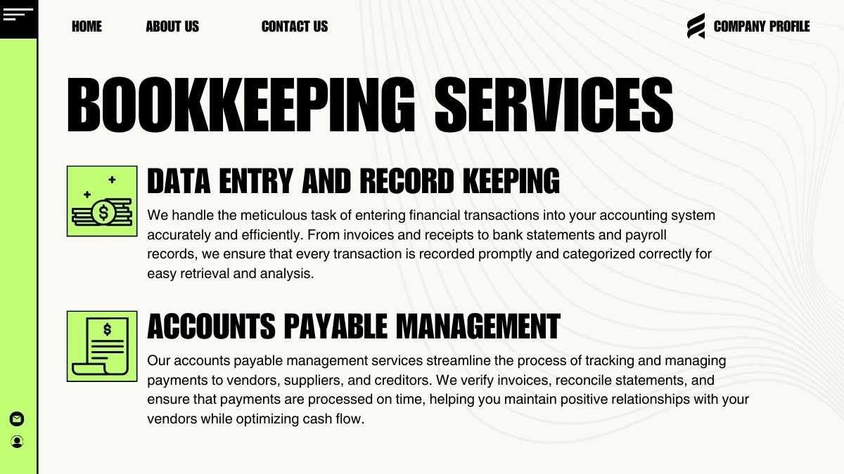 Modern Minimal Accounting Services Company Profile - slide 15