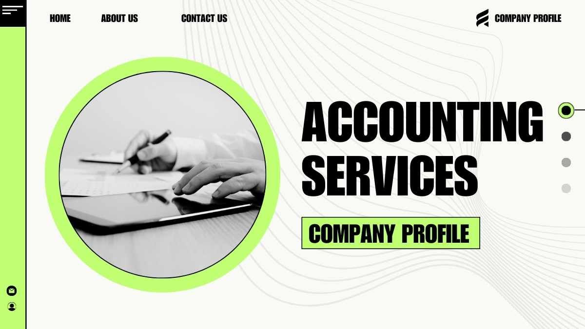 Modern Minimal Accounting Services Company Profile - diapositiva 2