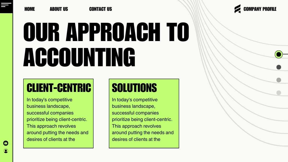 Modern Minimal Accounting Services Company Profile - slide 6