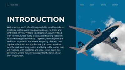 Modern Professional Blue Airline Business Plan