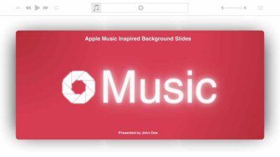 Modern Minimal Apple Music-Inspired Background Slides