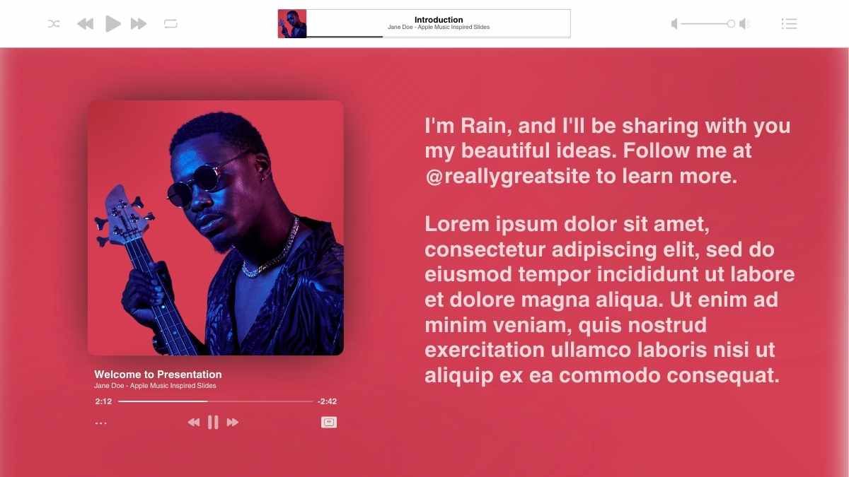 Modern Minimal Apple Music-Inspired Background Slides - diapositiva 4