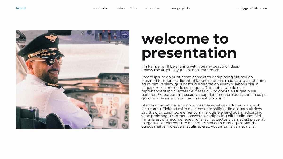 Modern Minimal Aviation Services Project Proposal - diapositiva 4