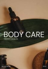 Modern Minimal Body Care Products Catalog