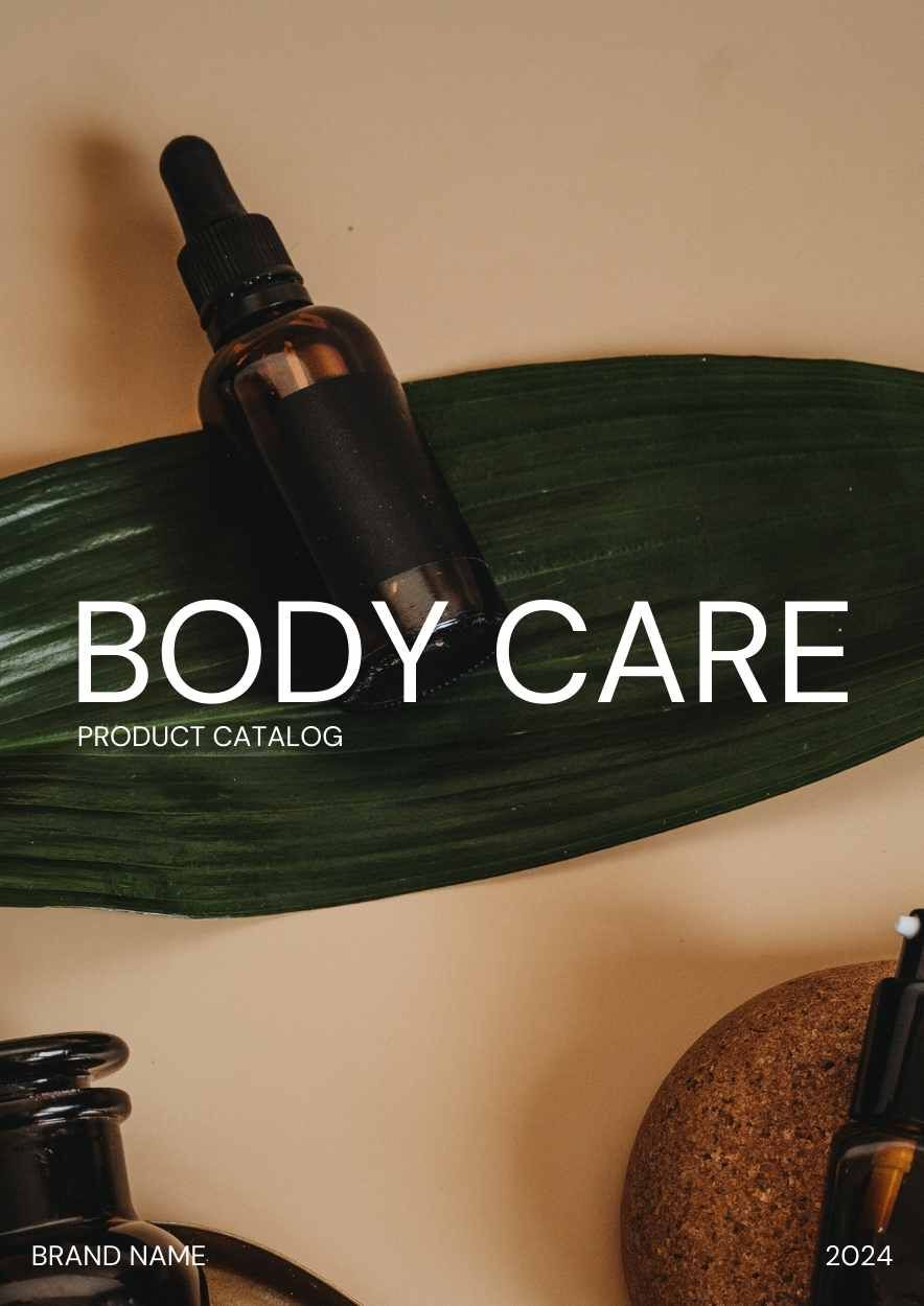 Modern Minimal Body Care Products Catalog - slide 1