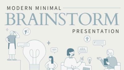 Modern Minimal Brainstorm Slides