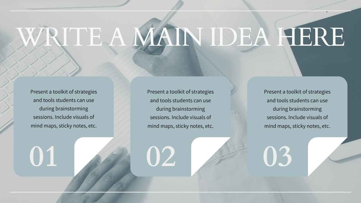 Modern Minimal Brainstorm Slides - slide 9