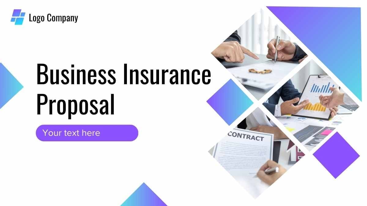 Modern Minimal Business Insurance Proposal - slide 1