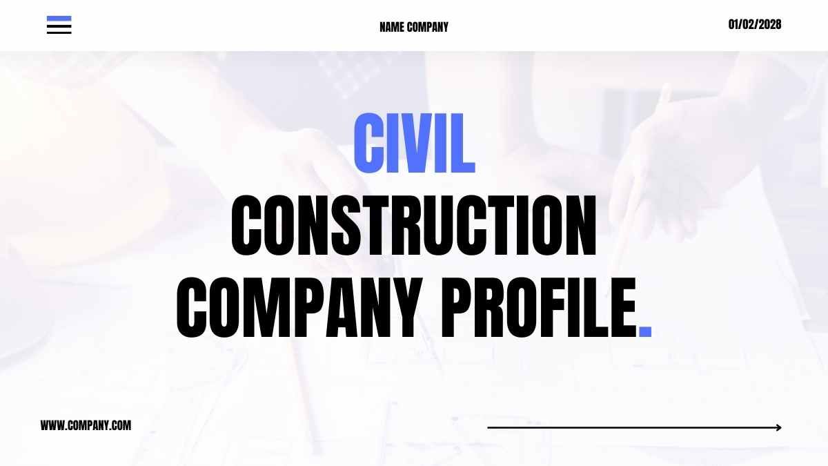 Modern Minimal Civil Construction Company Profile Slides - diapositiva 2