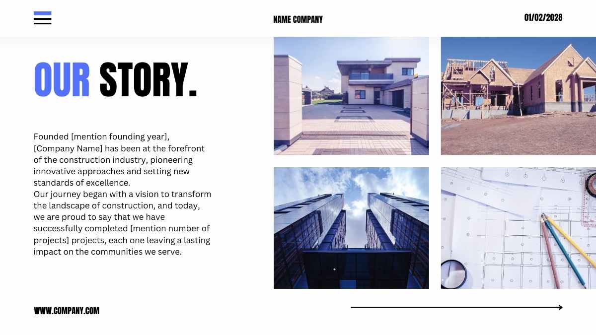 Modern Minimal Civil Construction Company Profile Slides - slide 5