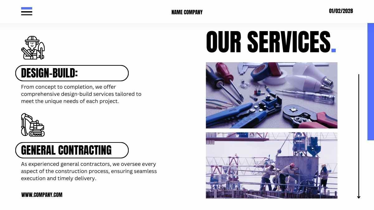 Modern Minimal Civil Construction Company Profile Slides - diapositiva 8