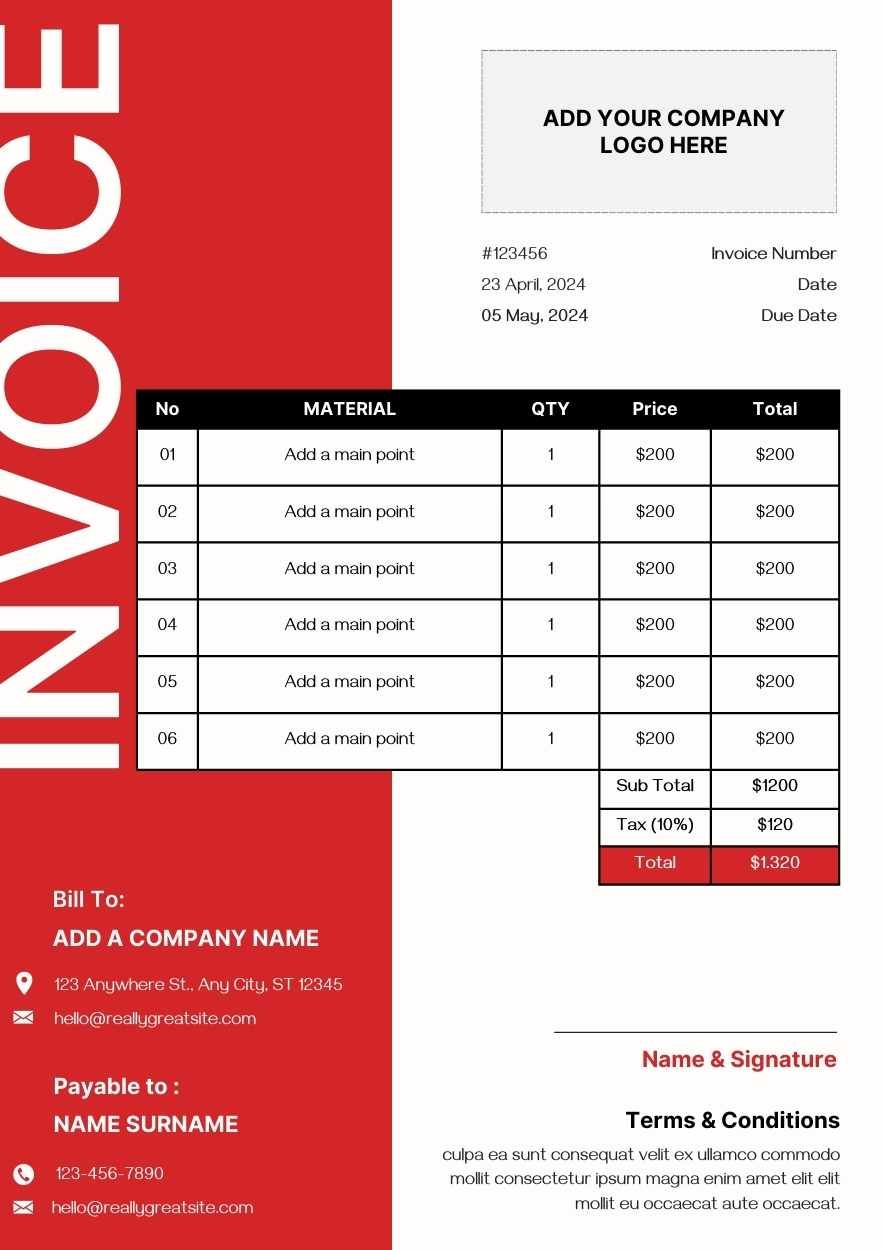 Modern Minimal Commercial Invoice - slide 2