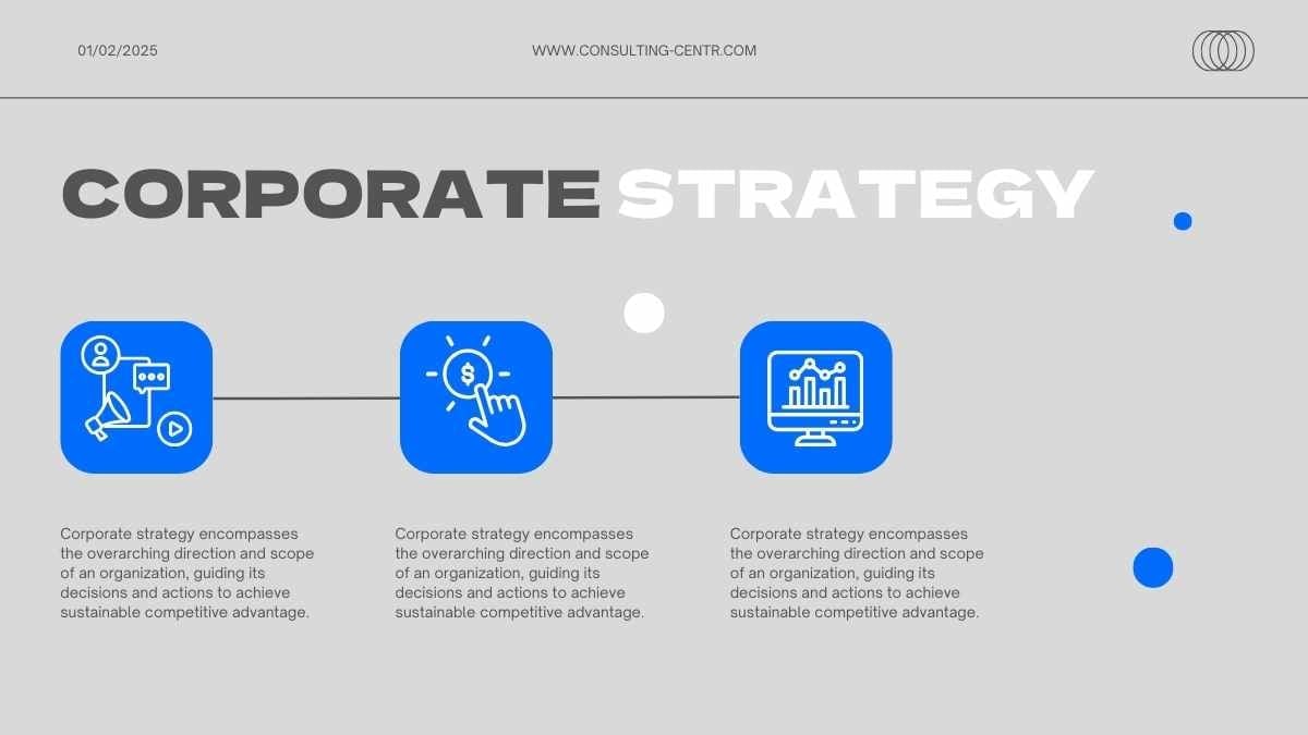 Slide Strategi Konsultasi Korporat Bergaya Grey - slide 6