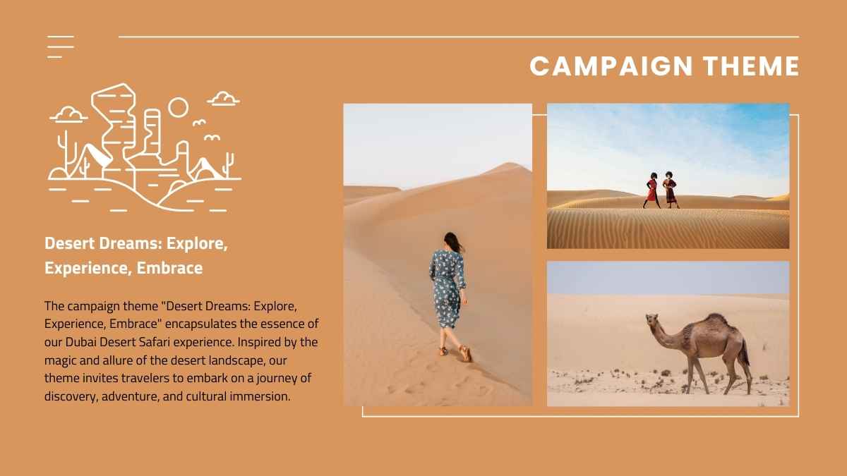 Modern Minimal Dubai Desert Safari Marketing Campaign Slides - slide 10