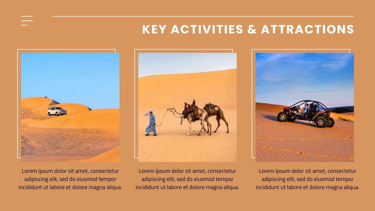 Modern Minimal Dubai Desert Safari Marketing Campaign Slides - slide 4