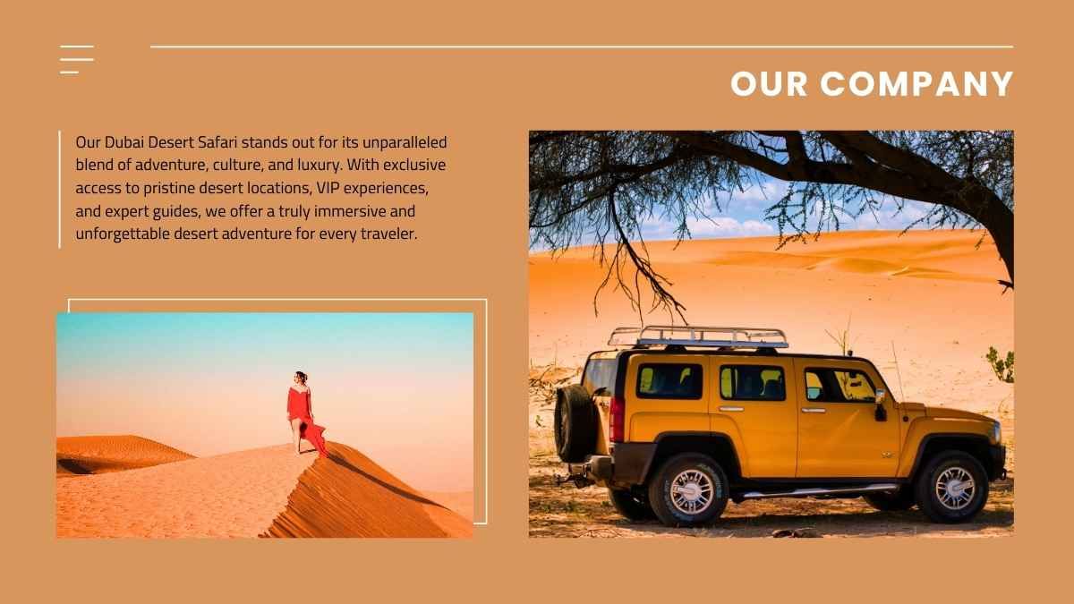 Modern Minimal Dubai Desert Safari Marketing Campaign Slides - slide 5