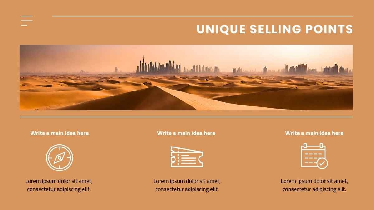 Modern Minimal Dubai Desert Safari Marketing Campaign Slides - slide 6