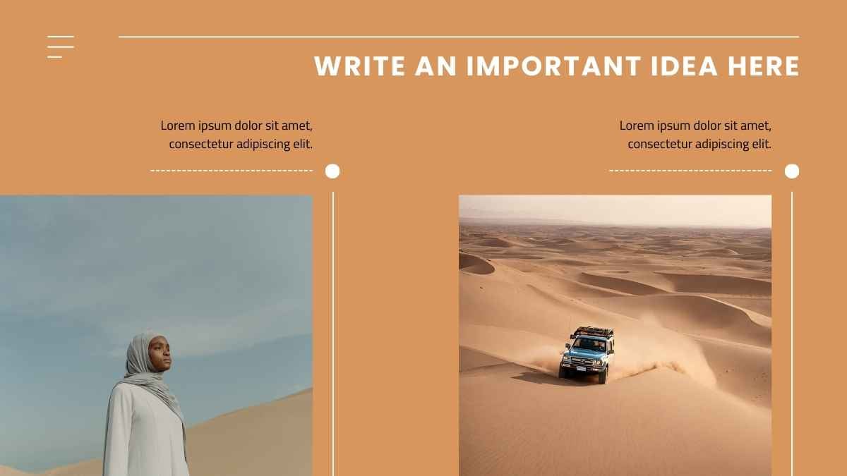 Modern Minimal Dubai Desert Safari Marketing Campaign Slides - slide 8