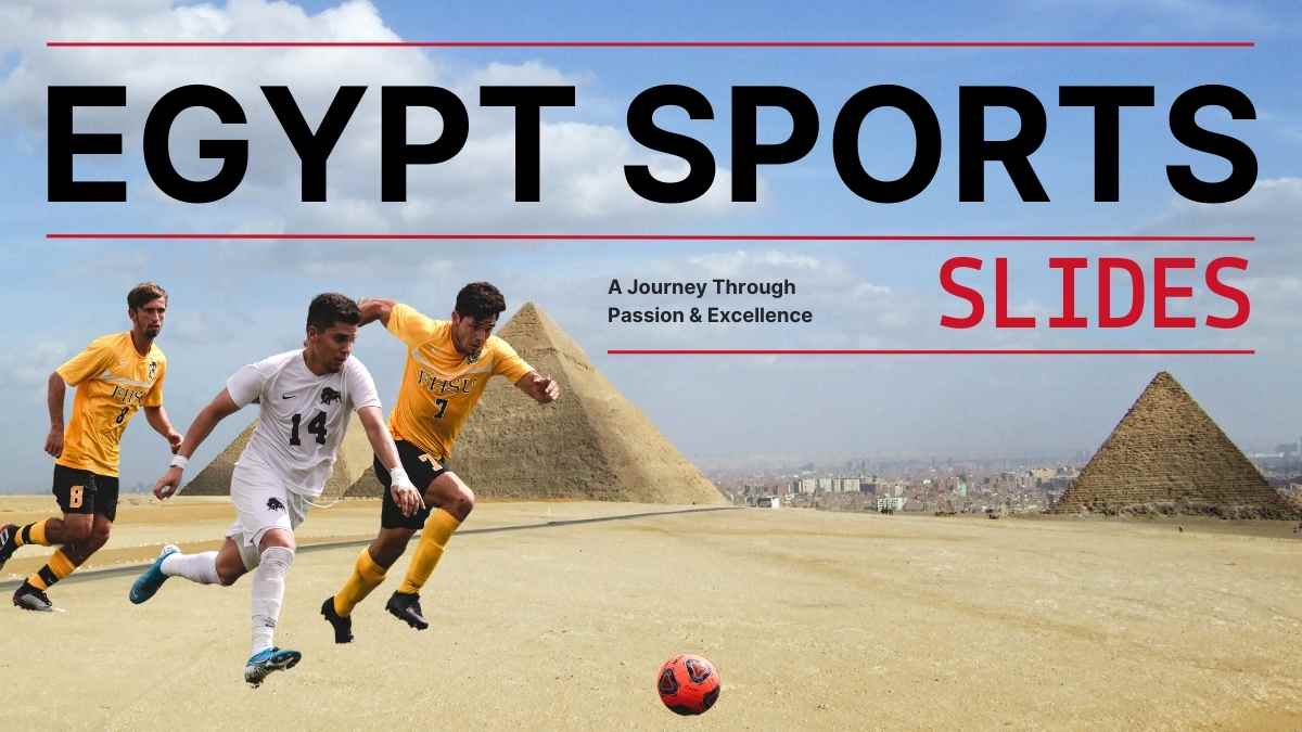 Modern Minimal Egypt Sports Slides - slide 1