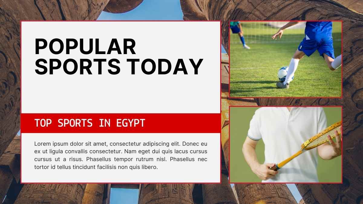 Modern Minimal Egypt Sports Slides - slide 5