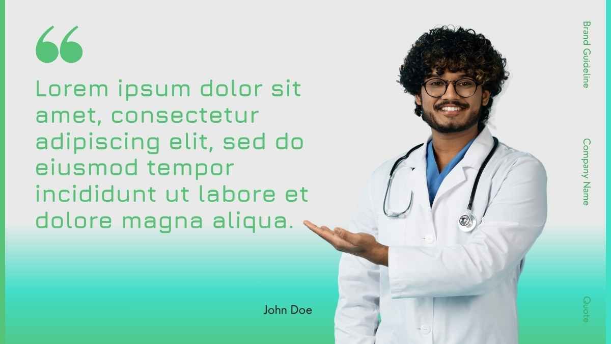 Modern Green Gradient Healthcare Professional Slides - diapositiva 13