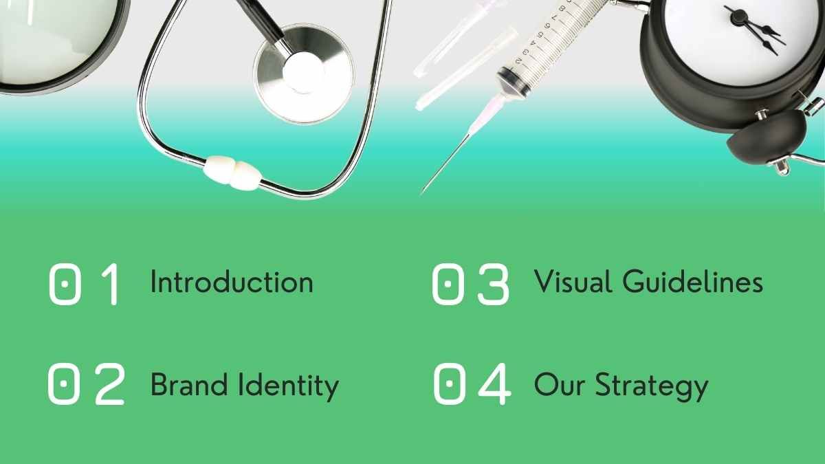 Modern Green Gradient Healthcare Professional Slides - diapositiva 3