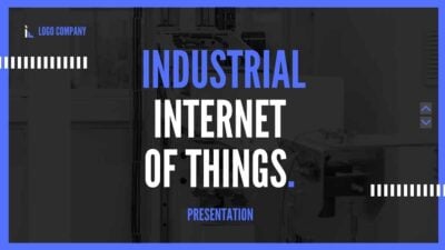 Modern Minimal Industrial Internet Of Things Slides