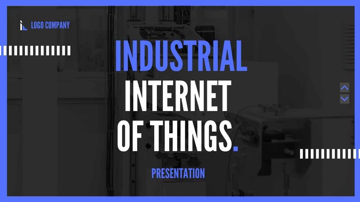 Modern Minimal Industrial Internet Of Things Slides - slide 1