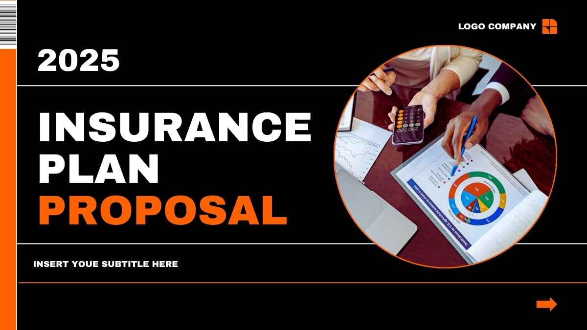 Modern Minimal Insurance Plan Proposal - slide 1