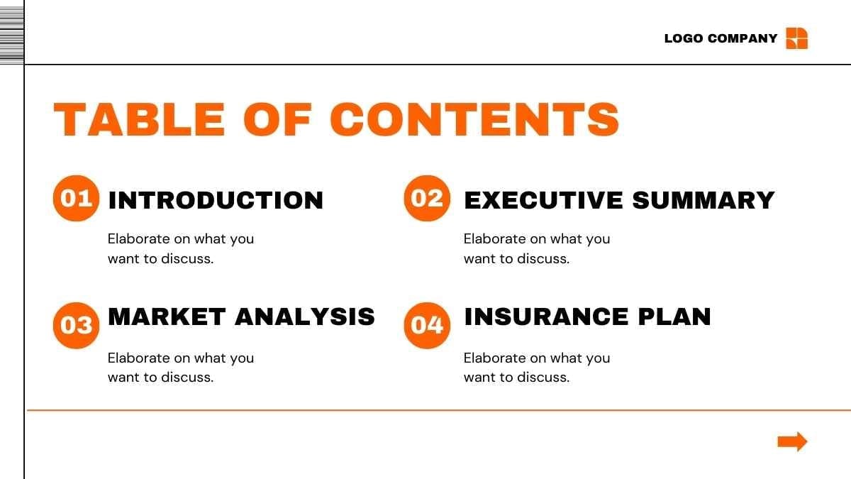 Modern Minimal Insurance Plan Proposal - slide 2