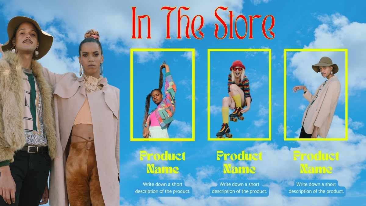 Local Fashion Store Marketing Slides With Sky Background - slide 13