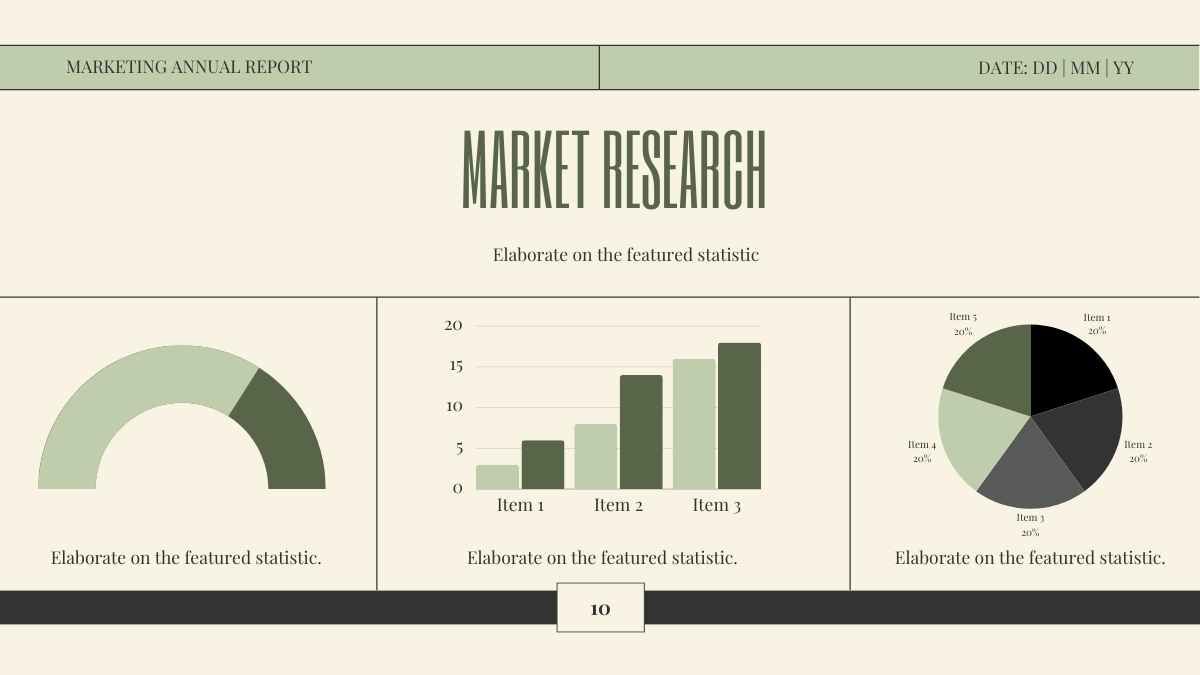 Green Modern Minimal Marketing Annual Report Slides - slide 10