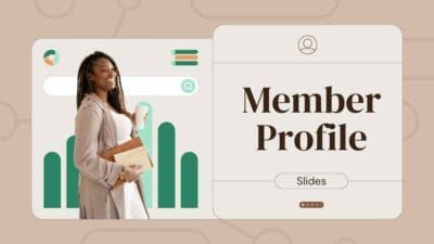 Slides Carnival Google Slides and PowerPoint Template Modern Minimal Member Profile Slides 1