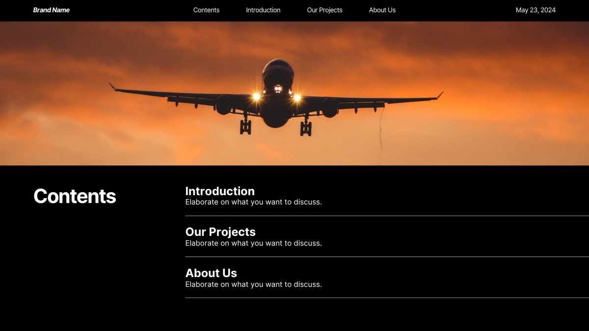 Modern Minimal Middle East Airline Business Plan - diapositiva 2