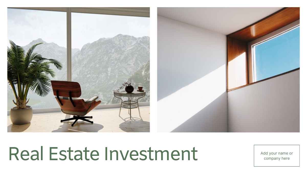 Modern Minimal Real Estate Investment Slides - slide 1