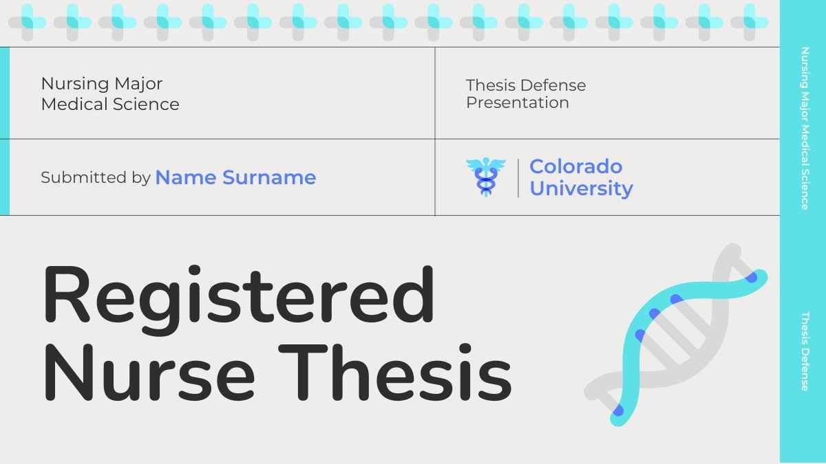 Modern Minimal Registered Nurse Thesis Defense - diapositiva 2