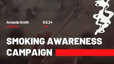 Modern Minimal Smoking Awareness Campaign