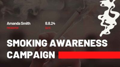 Modern Minimal Smoking Awareness Campaign