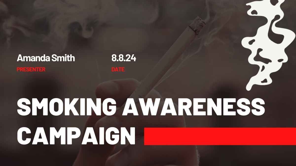 Modern Minimal Smoking Awareness Campaign - slide 2