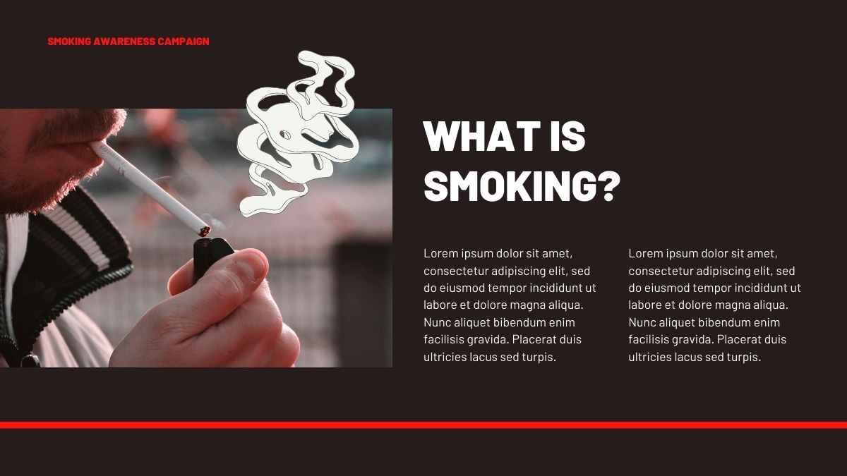 Modern Minimal Smoking Awareness Campaign - slide 4